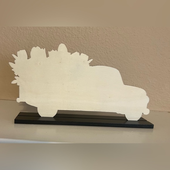 Wood Hello Spring Tabletop Decor - Picture 5 of 11